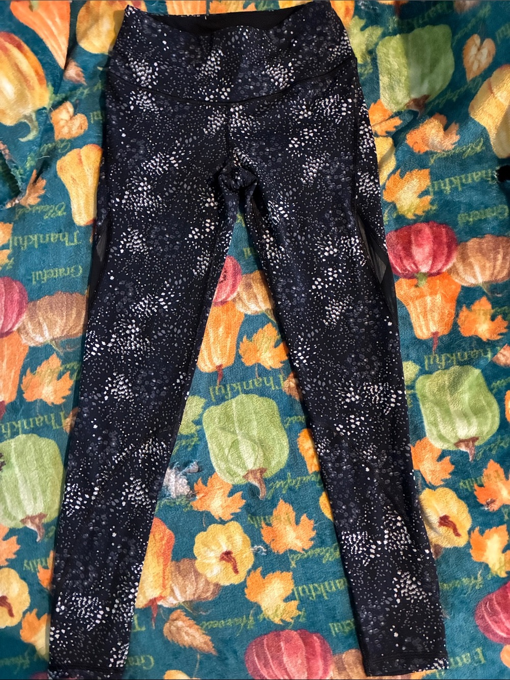 Victoria'Sport Black Leggings with Gray Lining